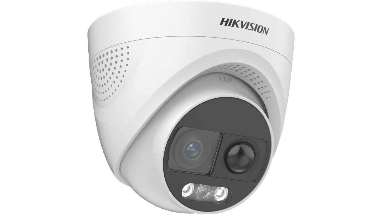 Hikvision DS-2CE72KF3T-PIRXO 3K ColorVu PIR Siren Fixed TVI Turret Camera