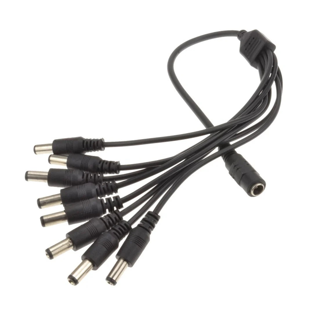 DC Power Splitter 8-Way Adapter – 2.1mm 12V CCTV PSU to 8 Camera Power Cable