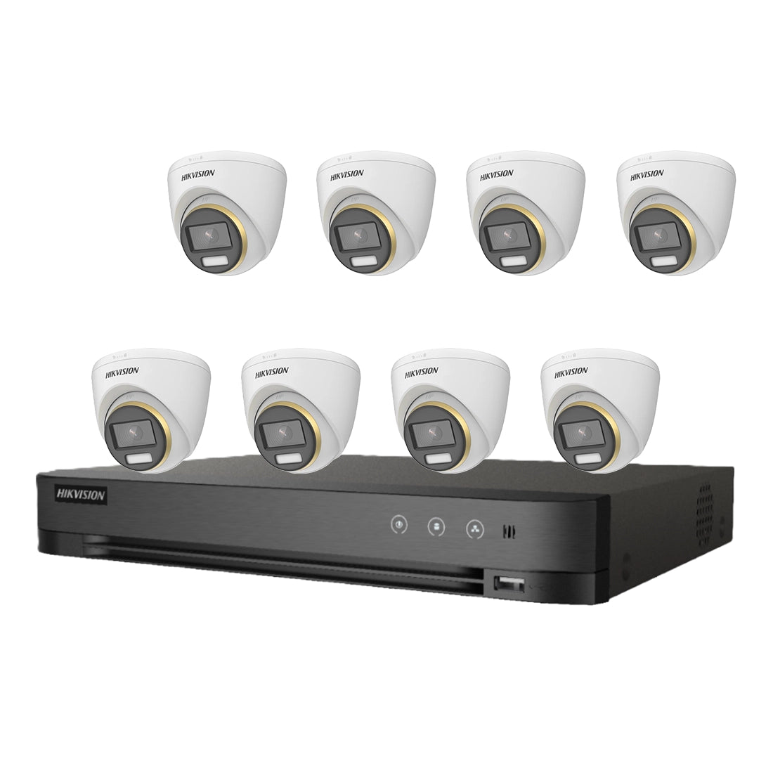 Clearance 8CH Hikvision 3K PoC Kit – 8 x DS-2CE72KF3T-LE Cameras + iDS-7208HUHI-M2/P DVR + 3TB HDD