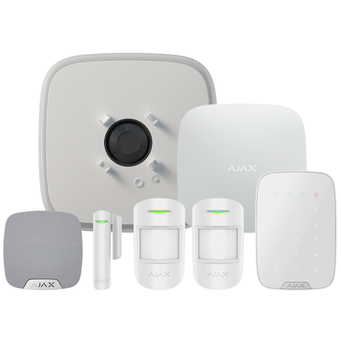 Ajax-109844 Superior Wireless Alarm Kit 21 S - White "NR"