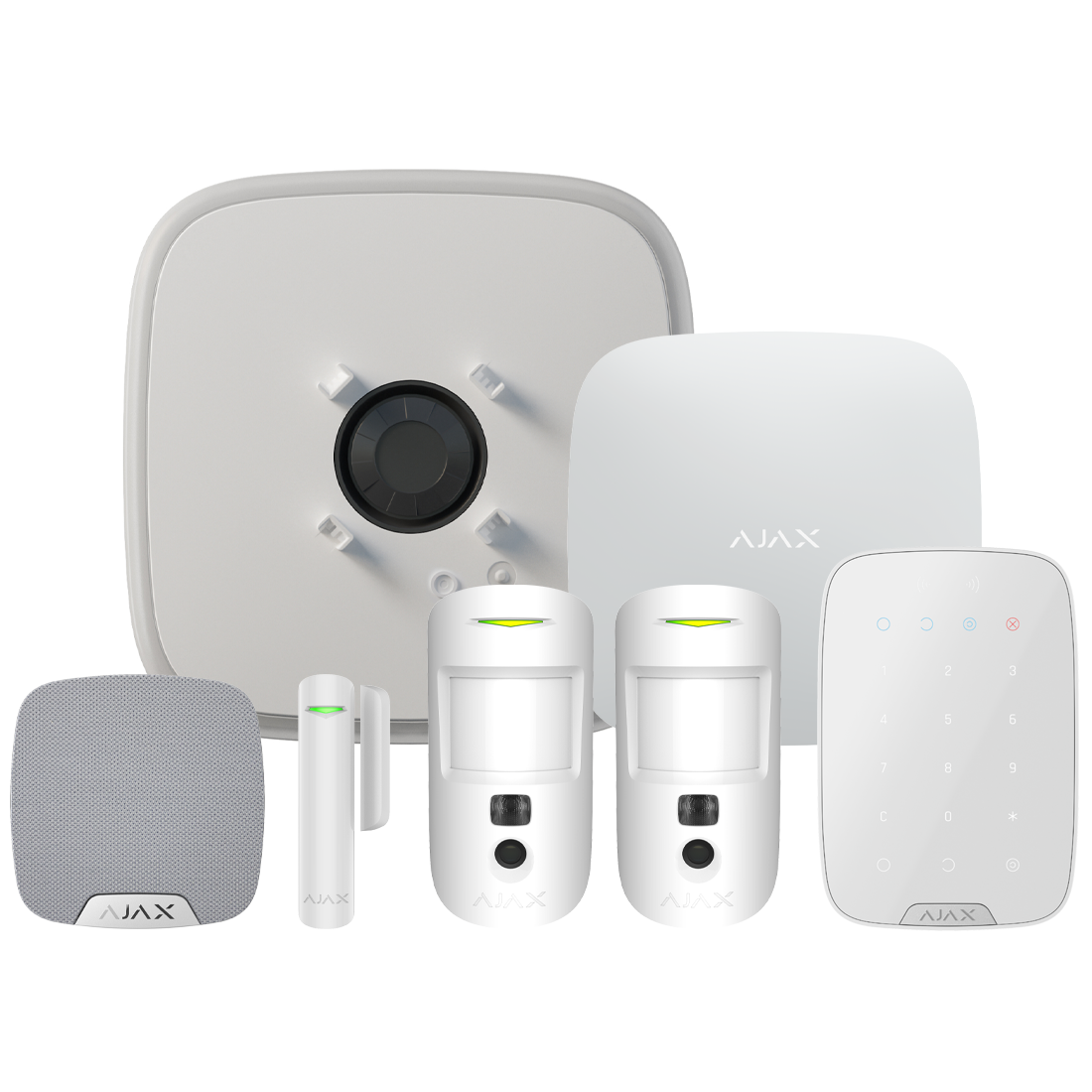 Ajax-109848 Superior Wireless Alarm Kit 23 S - White "NR"