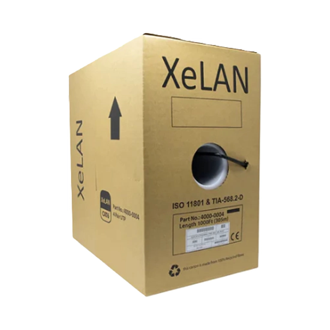 CAT6 Outdoor UTP Networking Cable - Black 23 AWG - 305m