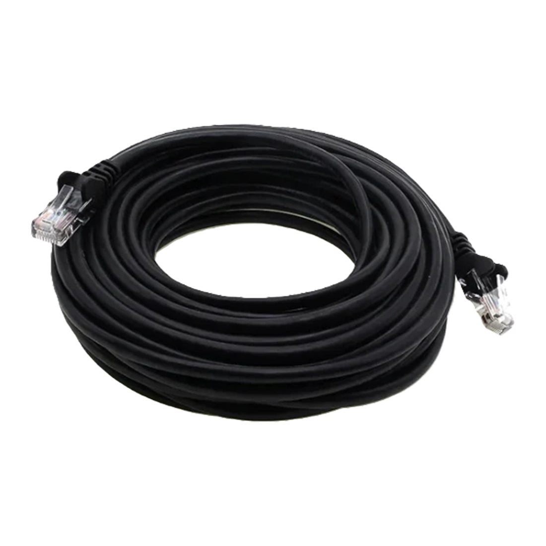 CAT6 Ready Made Network Cable / Patch Lead - Outdoor - Black - Copper - 20m