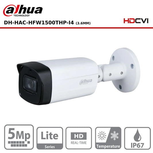 5MP Dahua DH-HAC-HFW1500THP-I4 Starlight IR HDCVI 16:9 Bullet Camera 3.6mm - Offer - CCTV Express UK