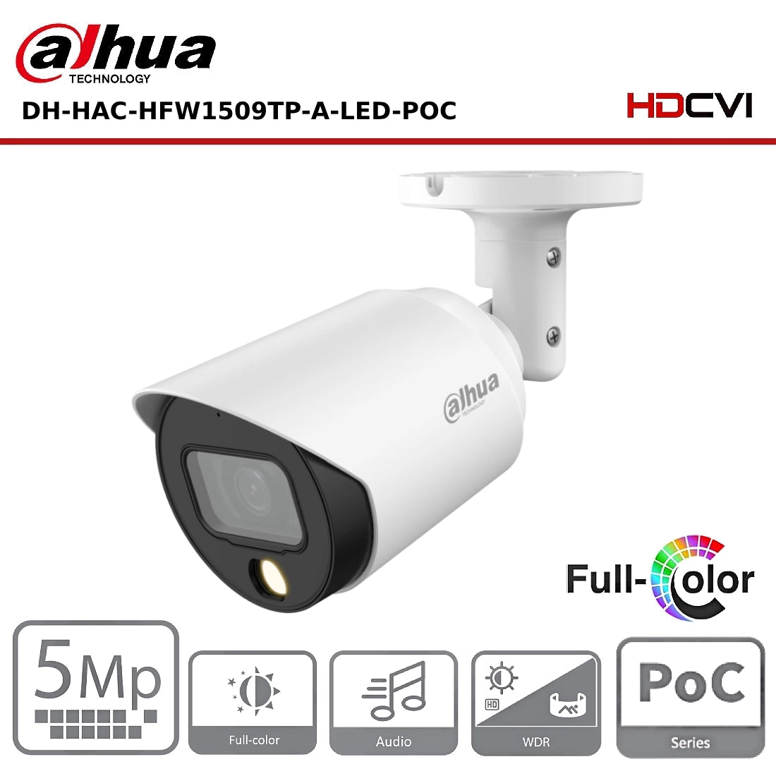 Hdcvi camera hot sale with audio