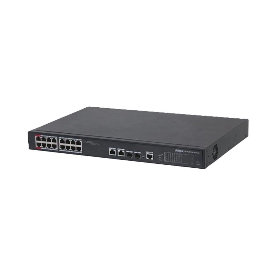 Dahua PFS4218-16ET-240 Desktop , 16-Port Managed 2-Layer PoE Switch, 16 × RJ45 10-100M, 240W (V3))