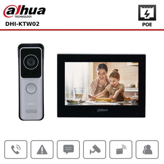 Dahua DHI-KTW02 Wi-Fi Villa Door Station and IP Indoor Monitor Kit - CCTV Express UK