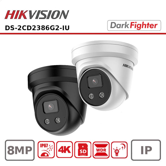 Hikvison DS-2CD2386G2-IU 8 MP AcuSense Powered-by-Darkfighter Fixed Turret Network Camera