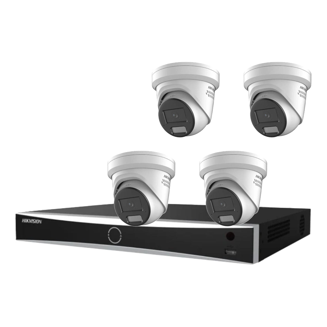 Premium Hikvision 8MP 8 Channel ColorVu 3.0 Kit – 4 x DS-2CD2387G3-LIS2UY/SL Cameras + DS-7608NXI-K2/8P NVR + 1TB HDD
