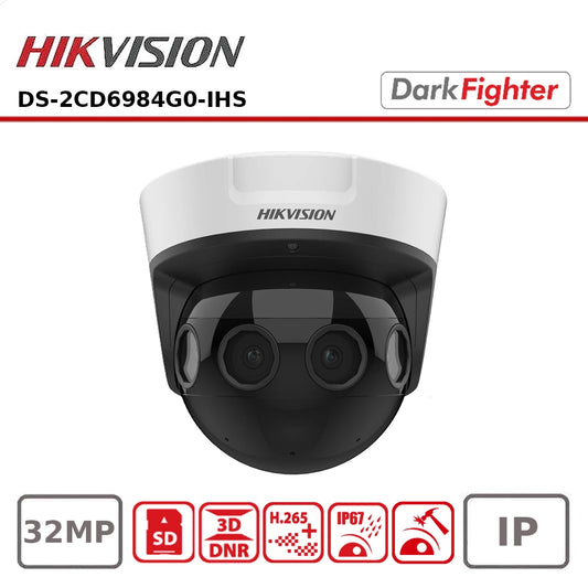Hikvision DS-2CD6984G0-IHS 32MP Multi-Sensor Panoramic Dome Camera with Night Vision