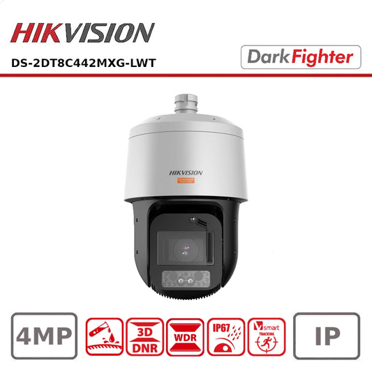 Hikvision DS-2DT8C442MXG-LWT 4MP 42× PTZ Camera with DarkFighter, Hybrid Illumination & Anti-Corrosion Polymer Housing