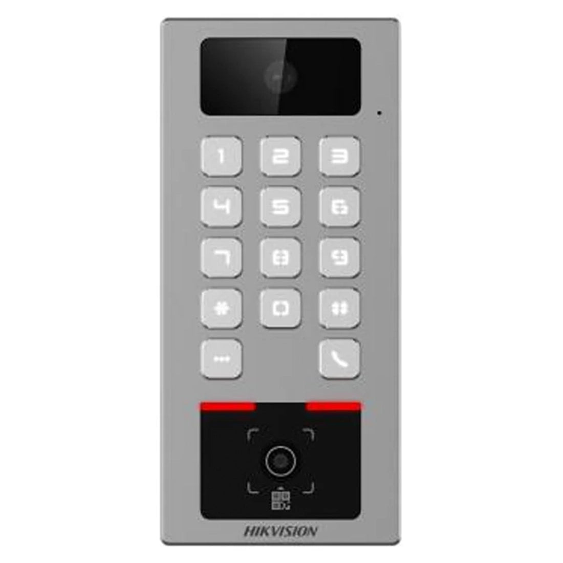 Hikvision DS-K1T502DBWX-CQR IP Standalone Intercom & Access Keypad/Prox/QR Code Terminal (12V)