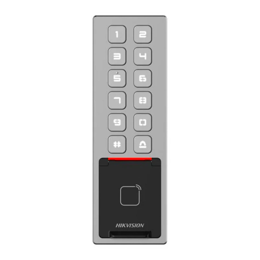 Hikvision DS-K1T805MBWX – IP Standalone Keypad & Proximity Terminal, 12V, Waterproof, Wiegand, Remote Management