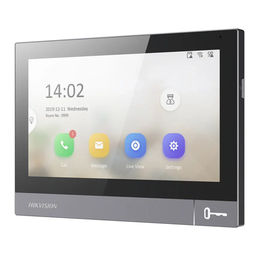 Hikvision DS-KH8381-WTE1 IP Intercom 7” Pro Touchscreen Monitor - Surface