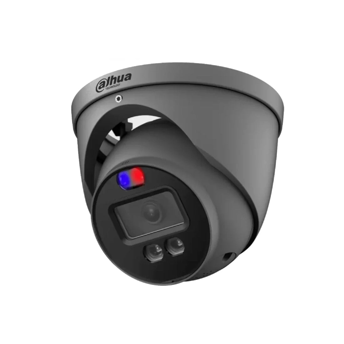 Dahua HAC-ME1509HP-A-PV 5MP HDCVI TiOC Active Deterrence Fixed Lens 40M Eyeball Turret Camera - Grey - Offer