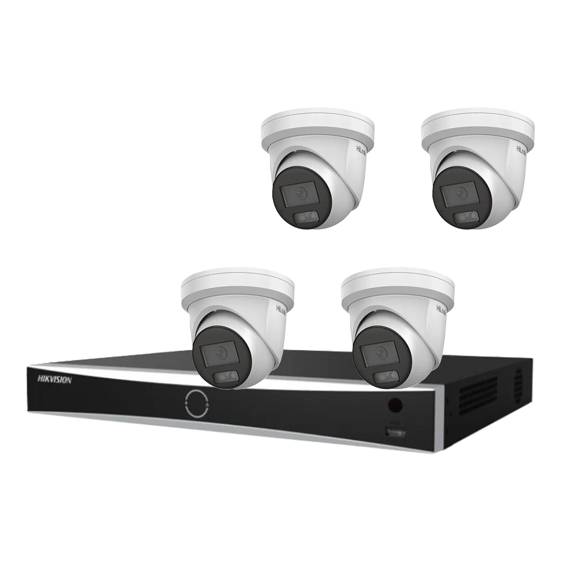 HiLook 8MP 8 Channel 4-Camera Kit – 4 x IPC-T289H-MU Cameras + DS-7608NXI-K2/8P NVR + 1TB HDD