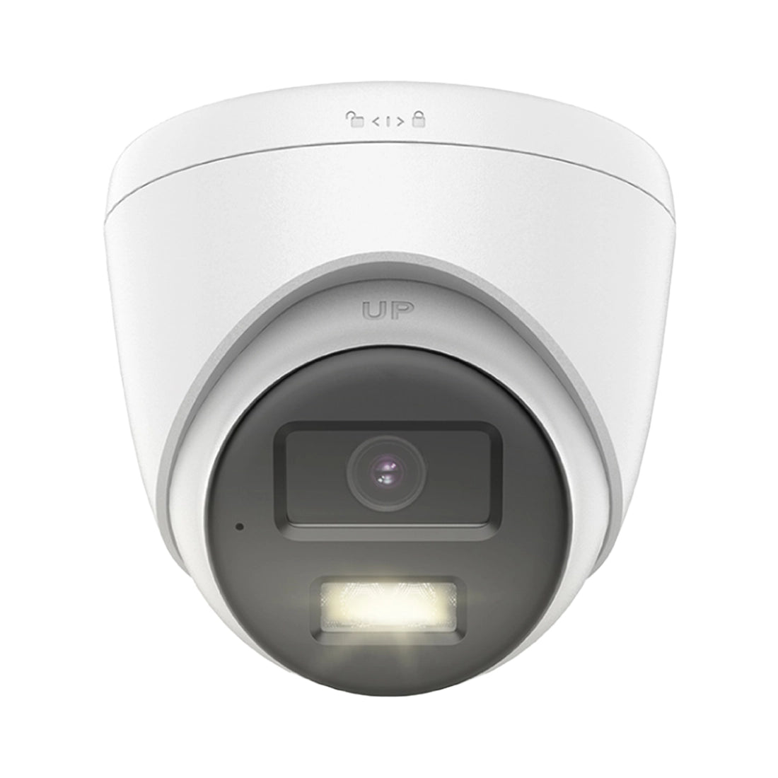 Hikvision OEM Series TVI T289W-HT 4K ColorVu Hybrid Light TVI Turret Camera with Two-Way Audio IP67 - White