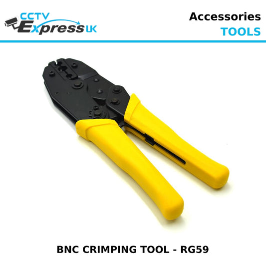 BNC Crimp Tool - Ratchet Crimping Tool for RG59 BNC Coax Crimping