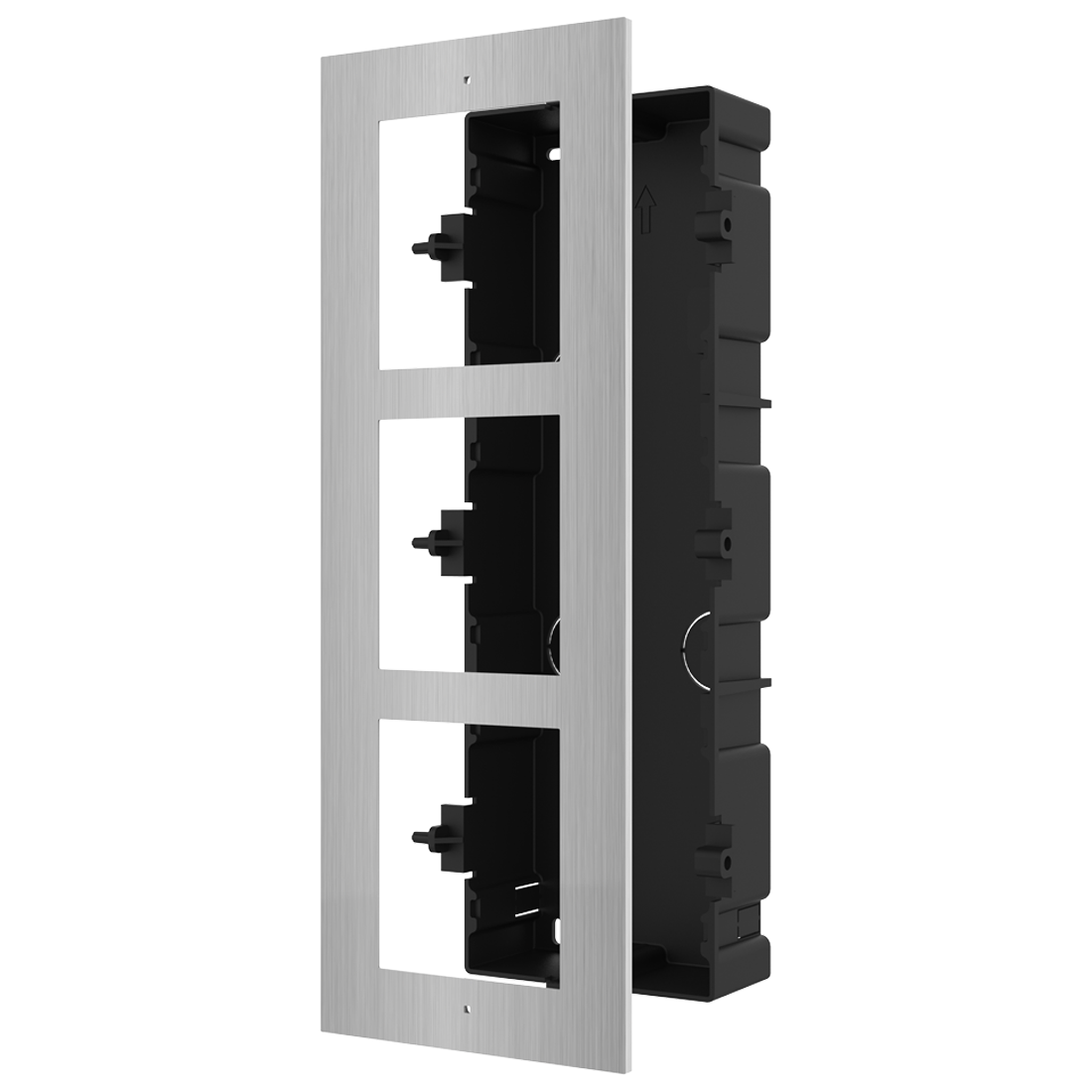 Hikvision DS-KD-ACF3/S Modular 3 Way Flush Mounting Bracket - Stainless Steel