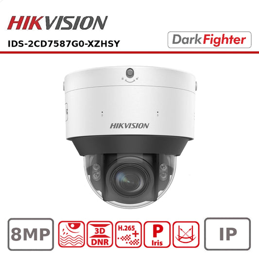 Hikvision IDS-2CD7587G0-XZHSY 8MP DeepinView Dome Camera with DarkFighterS