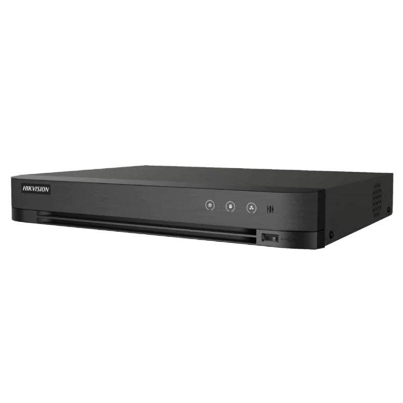 Hikvision iDS-7208HTHI-M2/XT 8 Channel 8MP Full 4K AcuSense Turbo HD AoC DVR - Supports Two-Way Audio Technology