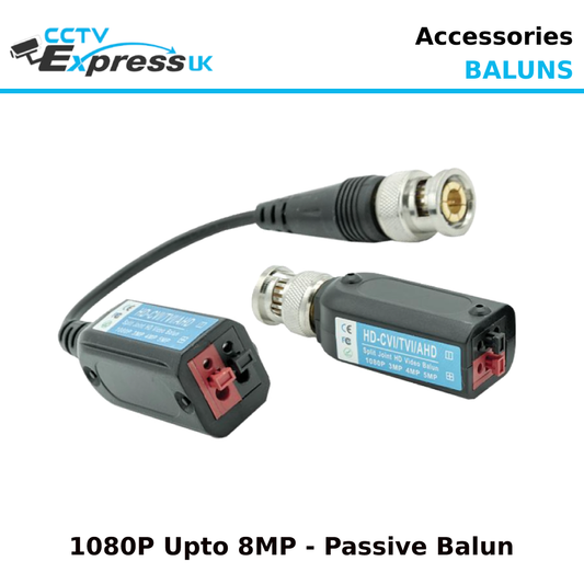 8MP Balun High Defintion Passive Video Balun 1080p Upto 8MP - CCTV Express UK