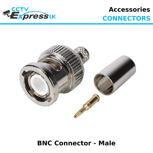 BNC Connector Male Crimp (For RG59) - CCTV Express UK