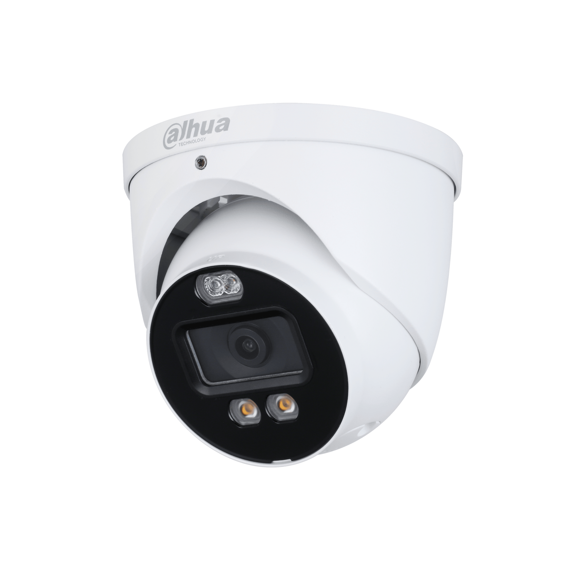 8MP Dahua DH-HAC-ME1809HP-A-PV 8MP HDCVI TiOC Active Deterrence HDoC Fixed Lens Eyeball Turret Camera 2.8MM White - CCTV Express UK