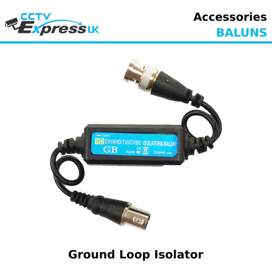 Ground Loop Isolator - Interference and Video Loss Reducer - CCTV Express UK