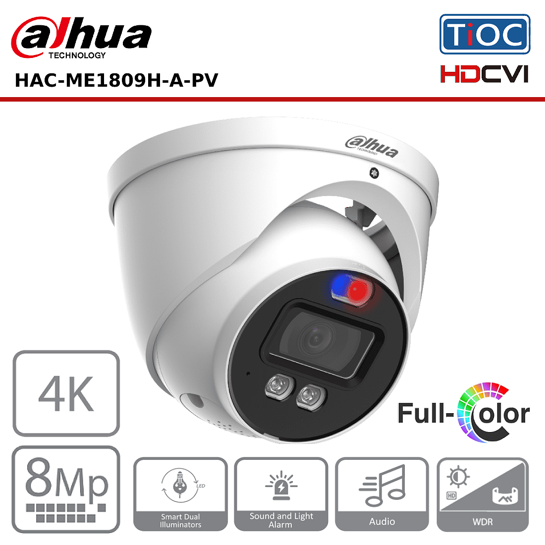 Hdcvi camera hotsell with audio