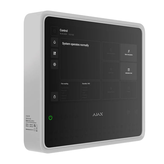 Ajax 125732 EN54 Fire Hub Jeweller – Wireless Fire Alarm Control Panel