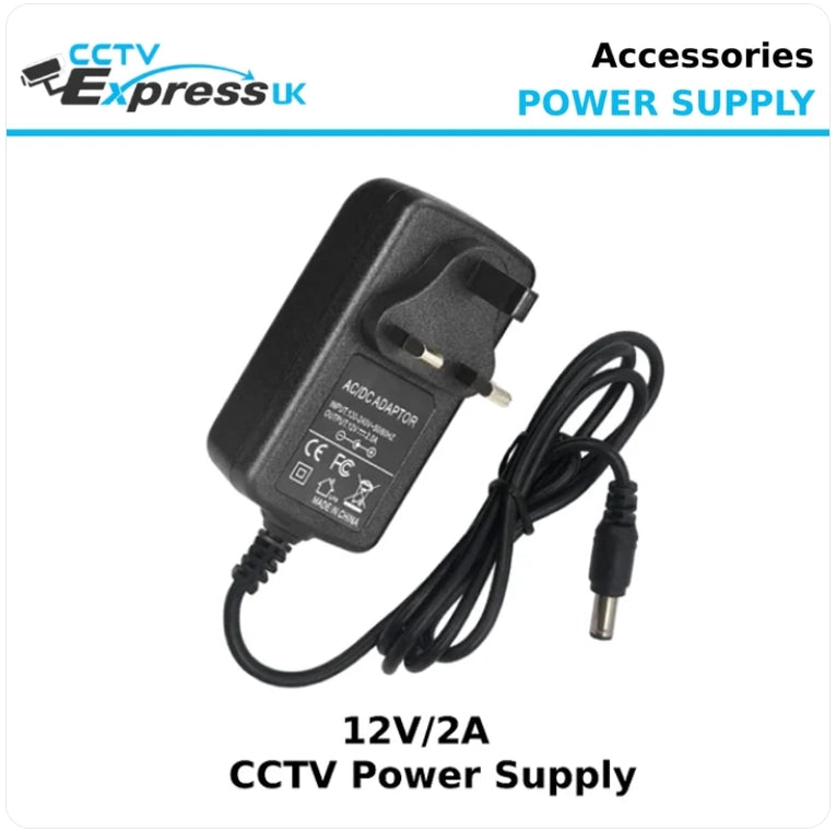 12V/2A Power Supply for CCTV Cameras -12v DC Power Supply 2amp
