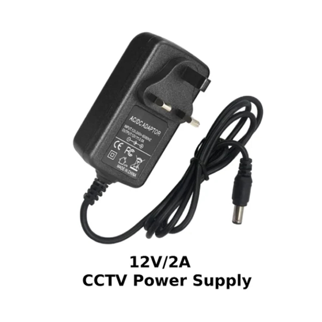 12V/2A Power Supply for CCTV Cameras -12v DC Power Supply 2amp