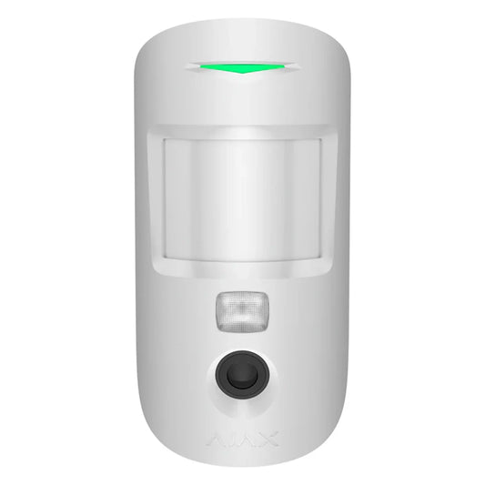 Ajax 132783 MotionCam U Jeweller – Wireless PIR Detector with Photo Verification, Pet Immune, 12m Range