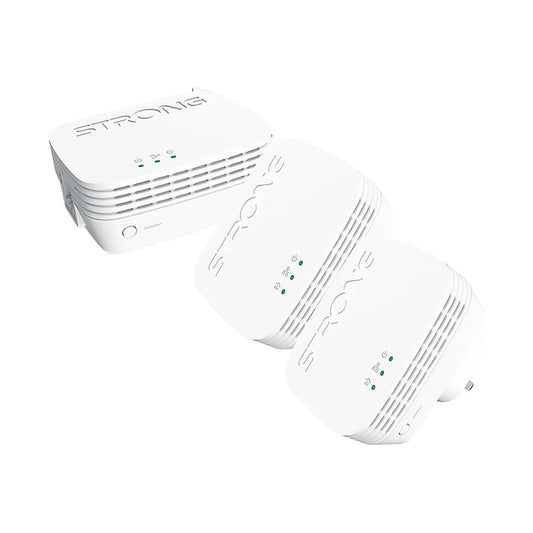 STRONG Powerline 1000 Mini Triple Pack – High-Speed AV1000 Ethernet over Powerline Adapters