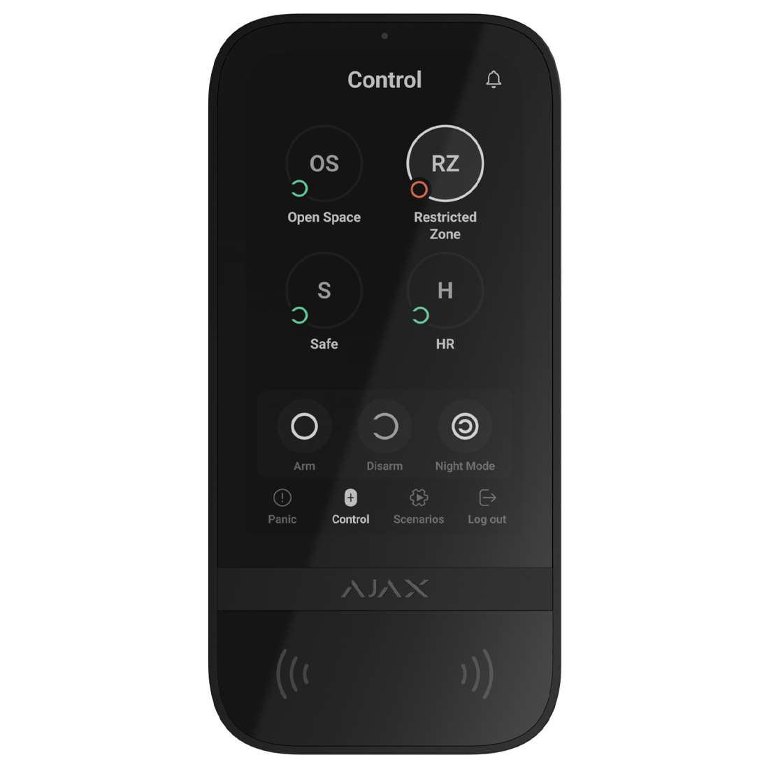 AJAX-58466 Keypad TouchScreen Wireless Arming Station - Black