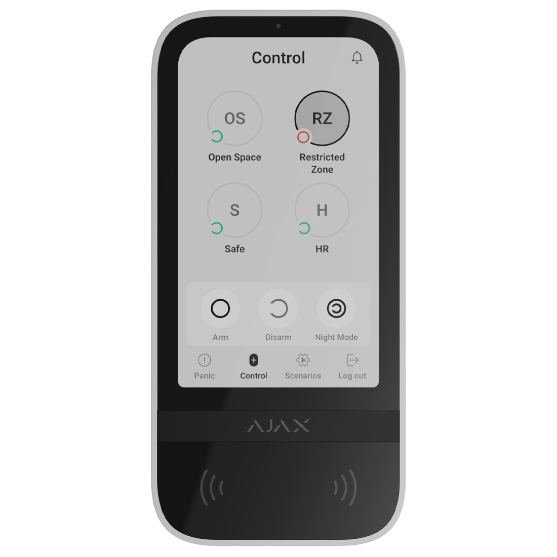 AJAX-58467 Keypad TouchScreen Wireless Arming Station - White