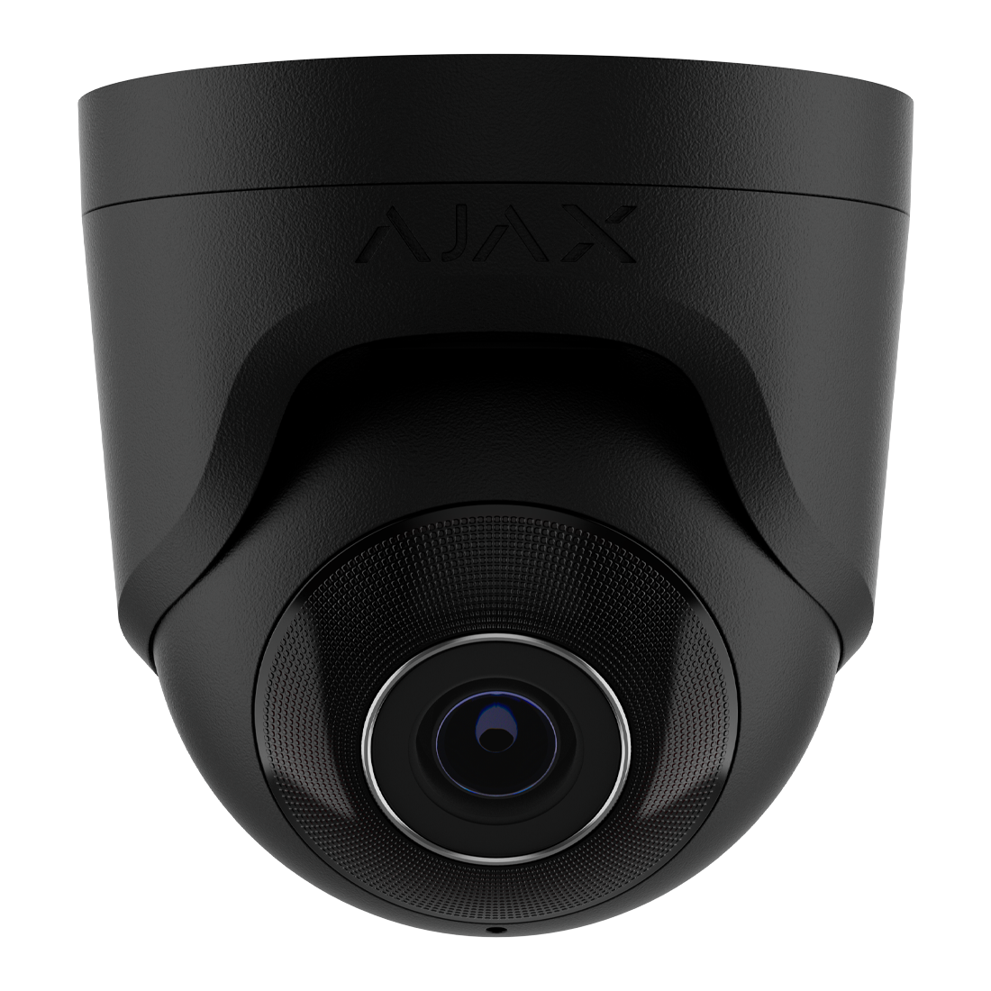 Ajax 64924 5MP HD Black Turret IP CCTV Camera with 2.8mm Wide-Angle Lens and IR Night Vision