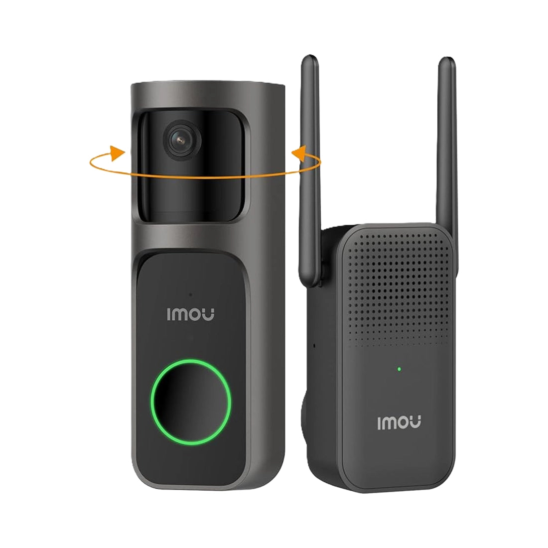Imou DB2S Video Doorbell Camera 2K WiFi with Chime, 3MP Night Vision 5m, AI Person Detection App Alert, 30° Pan Lens 166° Wide Angle, Two-way Audio