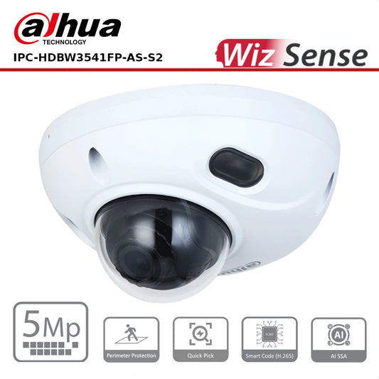 Dahua DH-IPC-HDBW3541FP-AS-0280B-S2 5MP IR Fixed-focal Dome WizSense Network Camera