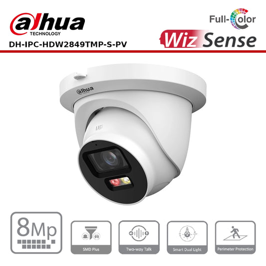Dahua DH-IPC-HDW2849TMP-S-PV 8MP Full-Color Turret IP Camera