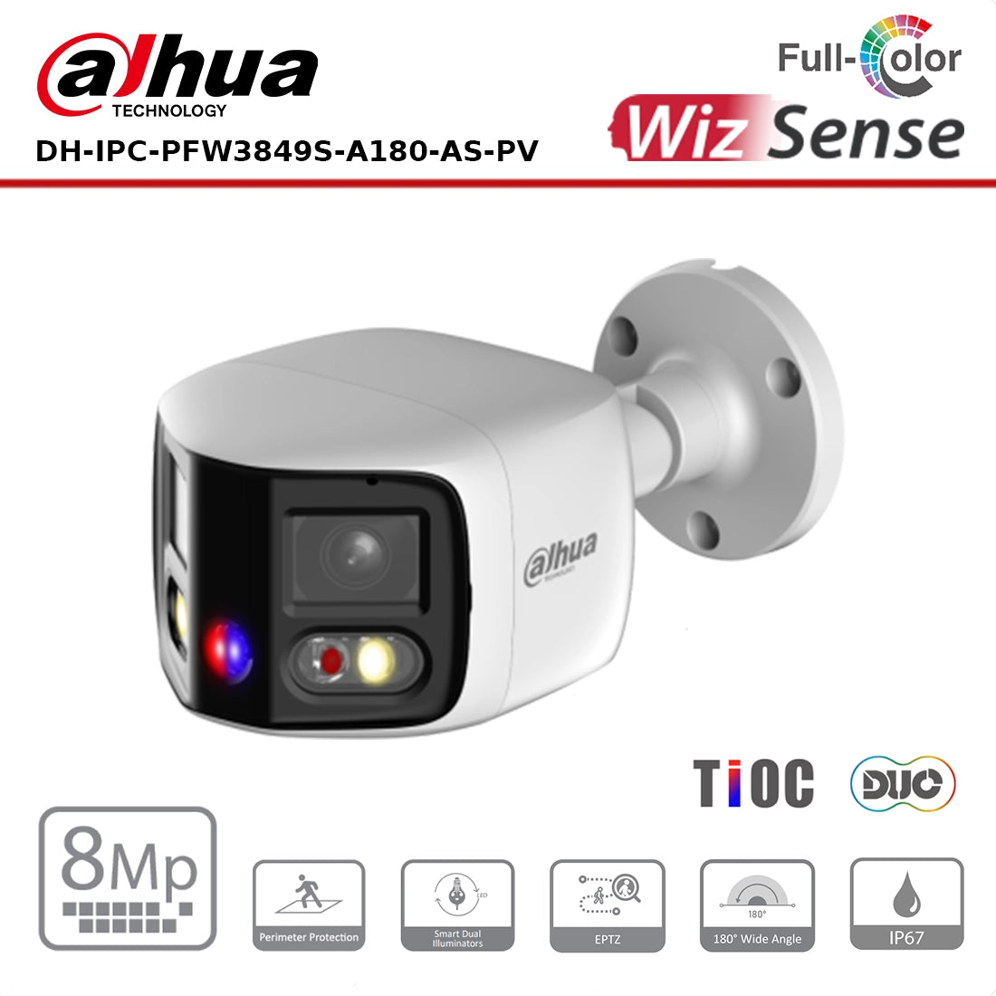 Dahua IPC-PFW3849SP-A180-E2-AS-PV - 2x 4MP TiOC Duo Splicing Network Camera