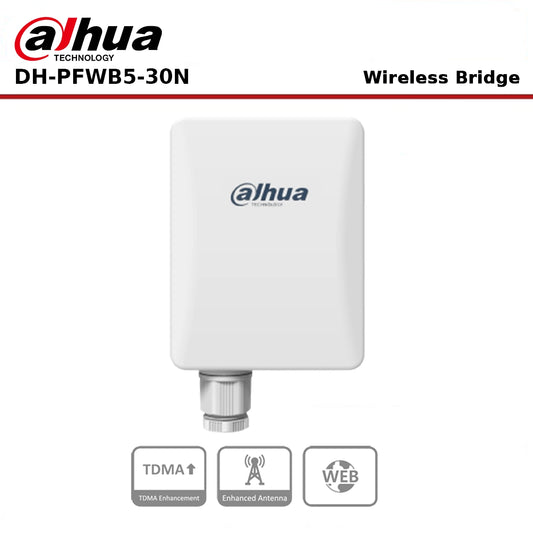 Dahua DH-PFWB5-30N V-Radio Outdoor 11n 5 GHz Wireless Bridge CPE, 15 dBi, Up to 3 km, IP65