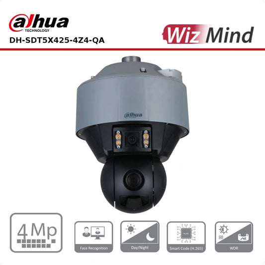 Dahua DH-SDT5X425-4Z4-QA-2812 - 4MP Starlight IR WizMind Network Dual-PTZ Camera