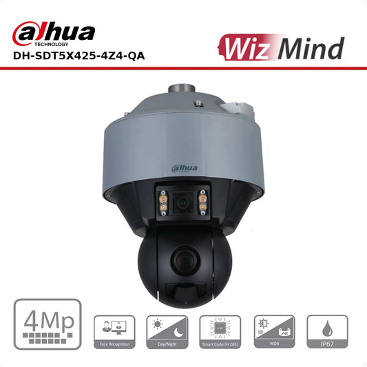 Dahua DH-SDT5X425-4Z4-QA-2812 - 4MP Starlight IR WizMind Network Dual-PTZ Camera