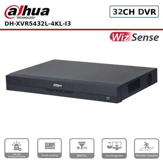 Dahua DH-XVR5432L-4KL-I3 32 Channels Penta-brid 4K-N/5MP 1.5U 4HDDs WizSense Digital Video Recorder
