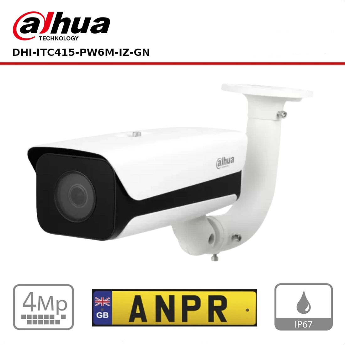 Dahua DHI-ITC415-PW6M-IZ-GN - 4MP ANPR (Automatic Number Plate Recognition) Bullet Camera