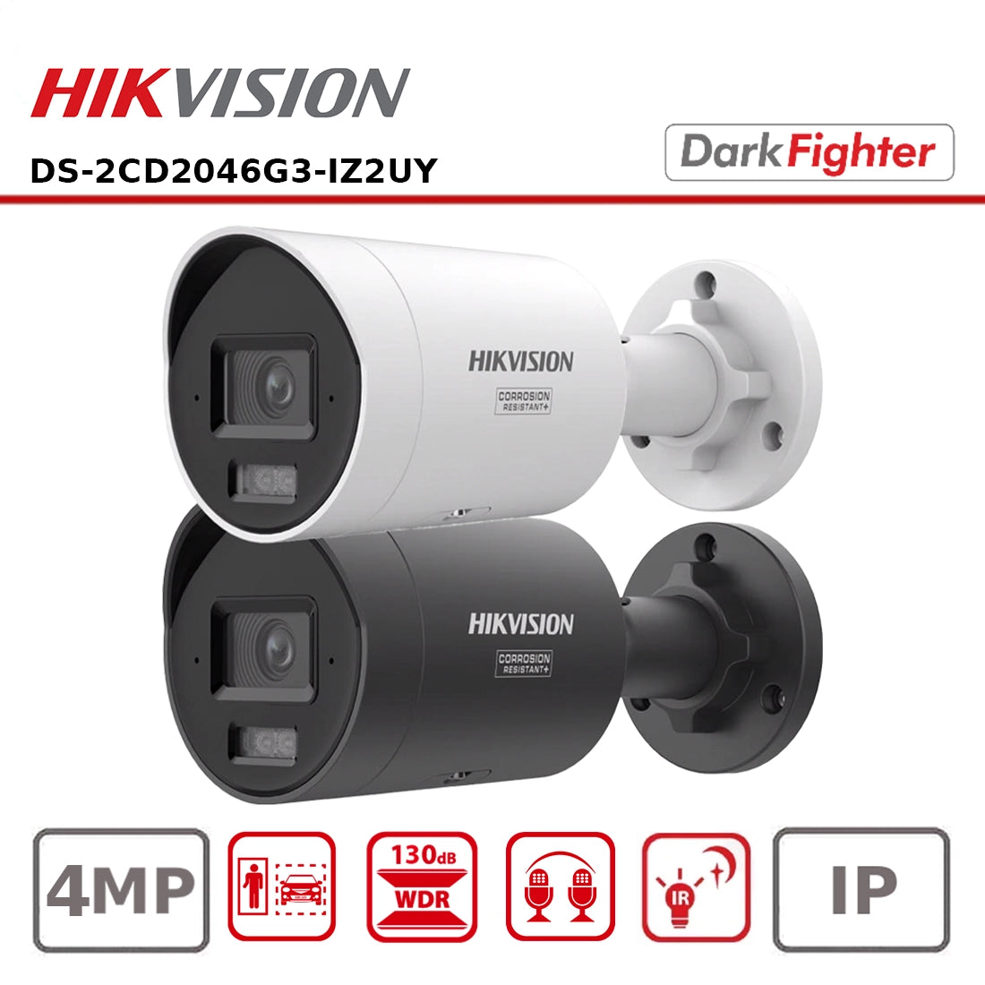 Hikvision DS-2CD2046G3-IZ2UY 4 MP Acusense Motorized Varifocal Bullet Network Camera