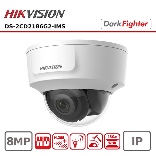 Hikvision DS-2CD2186G2-IMS 8MP 4K HDMI Fixed Dome Network Camera – High-Resolution Security Solution