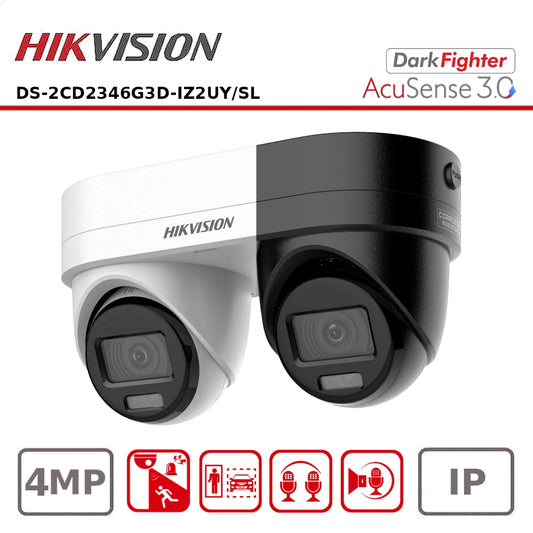 Hikvision DS-2CD2346G3D-IZ2UY/SL 4 MP Dual-lens Fixed point zoom Turret Network Camera